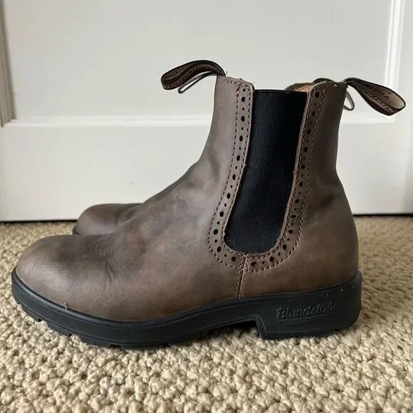 Blundstone #1351 High Top Boots in Rustic Brown - Picture 5 of 7